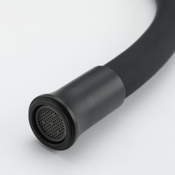 Смеситель для кухни 35к F40994-6 FRAP (гибкий излив, п/гайку, ЧЕРНЫЙ, нерж.сталь)