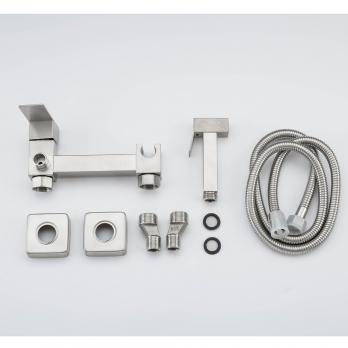 Смеситель с гигиенической лейкой 25k F7504-5 (хром матовый, латунь)