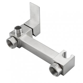 Смеситель с гигиенической лейкой 25k F7504-5 (хром матовый, латунь)