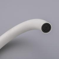 Смеситель для кухни 35к F40899-1 FRAP (выс.пов.излив, п/гайку, БЕЛЫЙ, нерж.сталь)