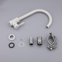 Смеситель для кухни 35к F40899-1 FRAP (выс.пов.излив, п/гайку, БЕЛЫЙ, нерж.сталь)