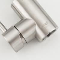 Смеситель для кухни 35k F44899-1 FRAP (гибкий излив, 2х реж. аэратор, п/гайку, САТИН, нерж.сталь)