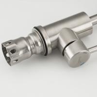 Смеситель для кухни 35k F44899-1 FRAP (гибкий излив, 2х реж. аэратор, п/гайку, САТИН, нерж.сталь)