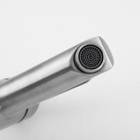 Смеситель для раковины 35к F10801 FRAP (литой, п/гайку, САТИН, нерж.сталь)