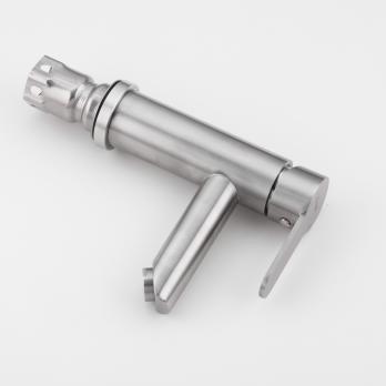 Смеситель для раковины 35к F10801 FRAP (литой, п/гайку, САТИН, нерж.сталь)