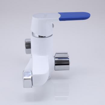 Смеситель для ванны и раковины 35к F2234 FRAP (L излив, лейка 1 реж, хром/белый, латунь)