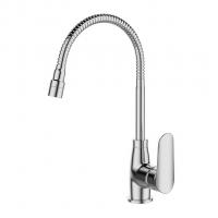 Смеситель для кухни 35к Milardo M07SB2FM05 "Meal" гибкий, высокий пов. излив, п/гайку, ХРОМ