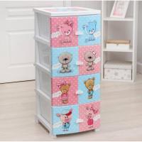 Комод ДЕКОР 4 ярус Друзья белый  В95*Ш38*Г47