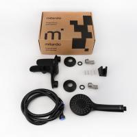 Смеситель для ванны 35к Milardo RORBL00M02 "Rora" с душ. аксессуарами, ЧЕРНЫЙ матовый