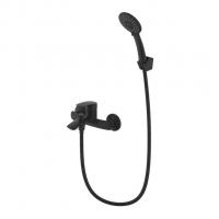 Смеситель для ванны 35к Milardo RORBL00M02 "Rora" с душ. аксессуарами, ЧЕРНЫЙ матовый