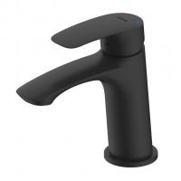 Смеситель для раковины 35к Milardo RORBL00M01 "Rora" литой, п/шпильку, ЧЕРНЫЙ матовый