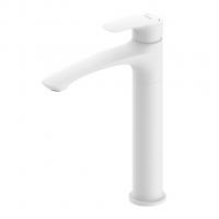 Смеситель для раковины 35к Milardo RORWT01M01 "Rora" литой излив, п/гайку, БЕЛЫЙ матовый