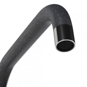 Смеситель для кухни 35к MIXLINE ML-GS12 (309) темно-серый высок. излив