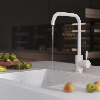 Смеситель для кухни 35к MIXLINE ML-GS12 (328) бежевый высок. излив