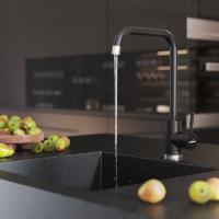 Смеситель для кухни 35к MIXLINE ML-GS12 (343) антрацит высок. излив