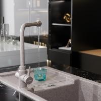 Смеситель для кухни 35к MIXLINE ML-GS13 (302) песочный с вых. для питьевого фильтра