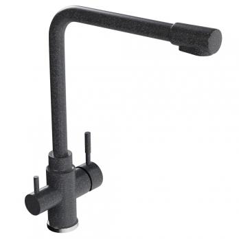 Смеситель для кухни 35к MIXLINE ML-GS13 (309) темно-серый с вых. для питьевого фильтра