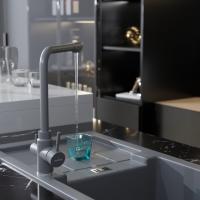 Смеситель для кухни 35к MIXLINE ML-GS13 (342) графит с вых. для питьевого фильтра