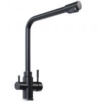 Смеситель для кухни 35к MIXLINE ML-GS13 (343) антрацит с вых. для питьевого фильтра