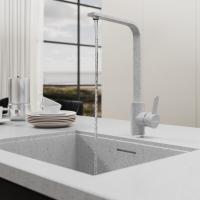 Смеситель для кухни 35к MIXLINE ML-GS14 (328) бежевый высок. излив