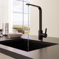 Смеситель для кухни 35к MIXLINE ML-GS14 (343) антрацит высок. излив