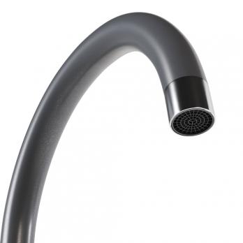 Смеситель для кухни 35к MIXLINE ML-GS15 (342) графит высок. излив