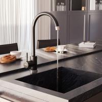 Смеситель для кухни 35к MIXLINE ML-GS15 (343) антрацит высок. излив