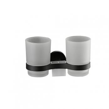 Держатель стаканов двойной ЧЕРНЫЙ HB8708 HAIBA