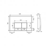 Комплект системы инсталляции  IDDIS "Optima Home" OPH00MBi32K с кнопкой ЧЕРНАЯ