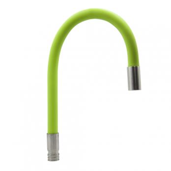 Излив для см кухня ГИБКИЙ зеленый (для смесителей MIXLINE MLSS-0325)