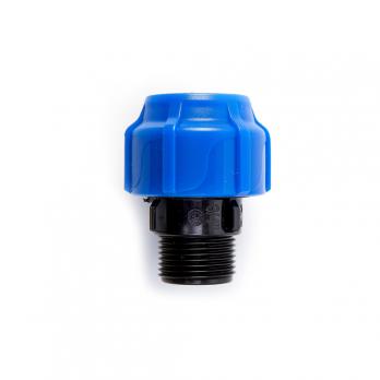 Муфта переход. ПЭ с нар. труб. резьбой 20х1/2'' (обж.)   SPEKTR