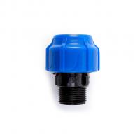 Муфта переход. ПЭ с нар. труб. резьбой 32х3/4'' (обж.)   SPEKTR