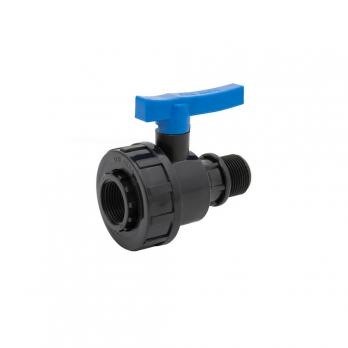 Кран шаровой нар/вн 1/2" - 1/2" ПЭ PN16 ТПК-АКВА