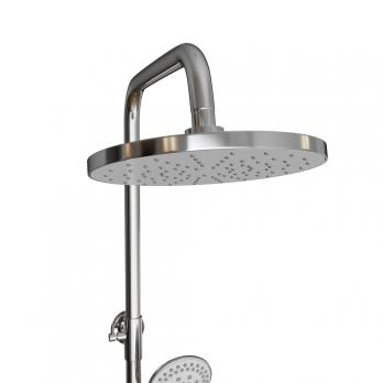 Душевая система 35к MIXLINE ML2429 излив лейка 3 позиции +лейка "Тропический душ" ХРОМ