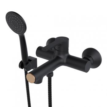 Смеситель для ванны 35k MIXLINE ML23-01 "Round Black" ЧЕРНЫЙ