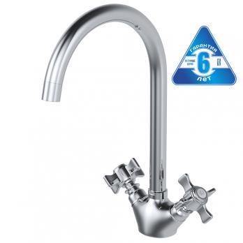 Смеситель для кухни 1/2 кер. MIXLINE ML30-032 "Classic" высокий излив