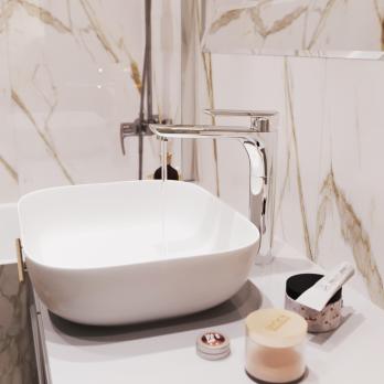 Смеситель для раковины 35k MIXLINE ML29-042 "Comfort" высокий излив