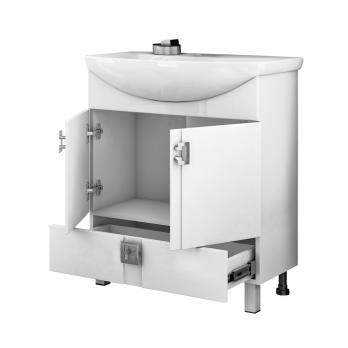 Тумба д/ванной "КВАДРО 1-65" под раковину Элеганс-65 (Rosa) (ПВХ)