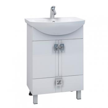 Тумба д/ванной "КВАДРО 1-65" под раковину Элеганс-65 (Rosa) (ПВХ)