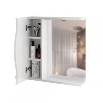 Зеркальный шкаф "ЛИМА-65" левый с подсветкой (ПВХ)