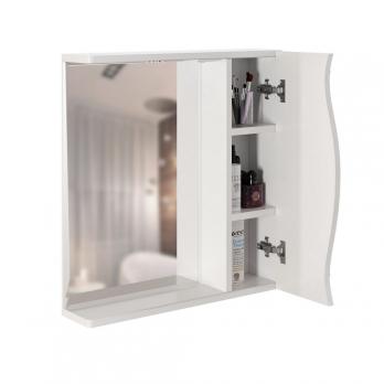 Зеркальный шкаф "ЛИМА-65" правый  с подсветкой (ПВХ)