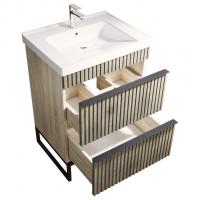 Тумба д/ванной "Окленд -60" Дуб Мелфорд под раковину Грэйс- 60 (DREJA) ЛОФТ (ПВХ)