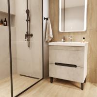 Тумба д/ванной "Честер -70" Бетон под раковину Грэйс- 70 (DREJA) (ПВХ)