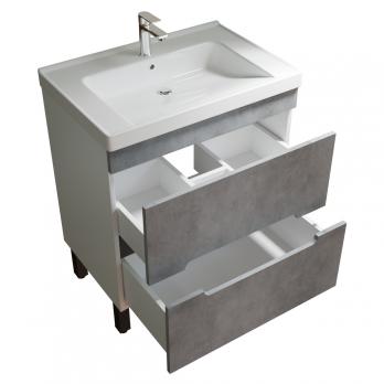 Тумба д/ванной "Честер -70" Бетон под раковину Грэйс- 70 (DREJA) (ПВХ)
