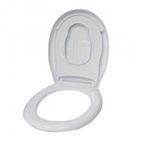 Сиденье для унитаза "Бантик" с детской накладкой белое (бантик цветной) Европласт