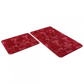 Набор ковриков д/ванной Shahintex Vintage  60*100+60*50 вишневый (02)