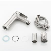 Смеситель для раковины 35к F1048 FRAP (литой, п/гайку, САТИН, нерж.сталь)