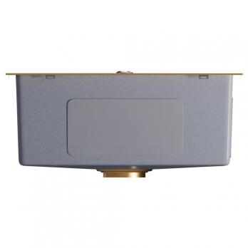 Мойка настол.монтаж 50х50 (3,0) вып 3 1/2  MIXLINE PRO С ФАСКОЙ 20см с сифоном (золото)