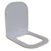 Сиденье для унитаза  WAVE PROMO дюропласт, микролифт БЕЛЫЙ глянец