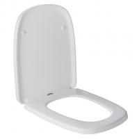 Сиденье для унитаза  WAVE STONE дюропласт, микролифт БЕЛЫЙ глянец